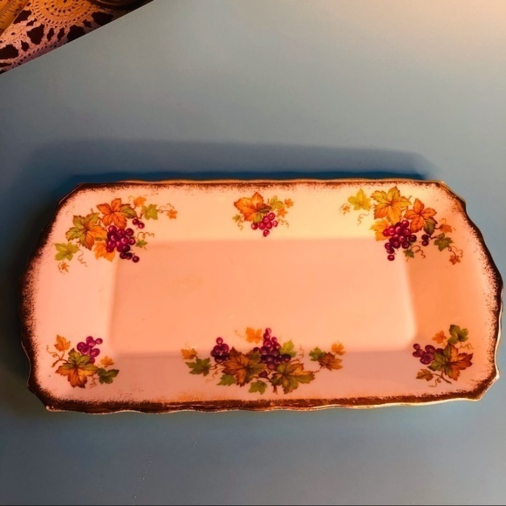 Vintage English bone China tray